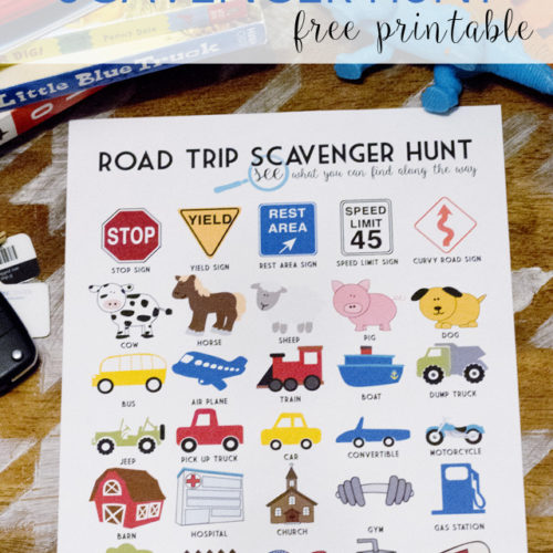 Road Trip Scavenger Hunt Free Printable